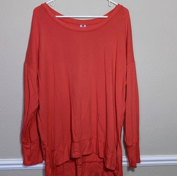 Reflex Orange Soft & Cozy Modal Lightweight Long Sleeve - Picture 5 of 5